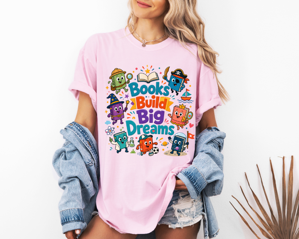 Books Build Big Dreams Shirt | Elementary Teacher Tee