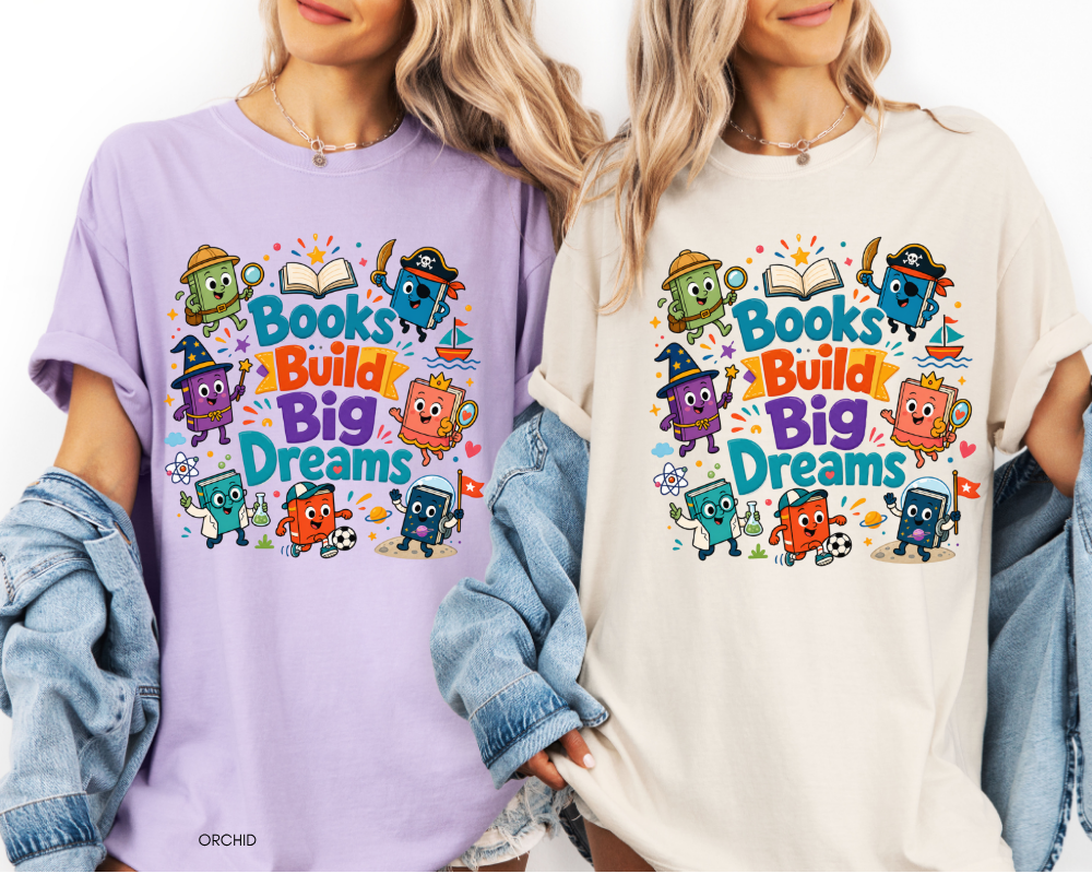 Books Build Big Dreams Shirt | Elementary Teacher Tee