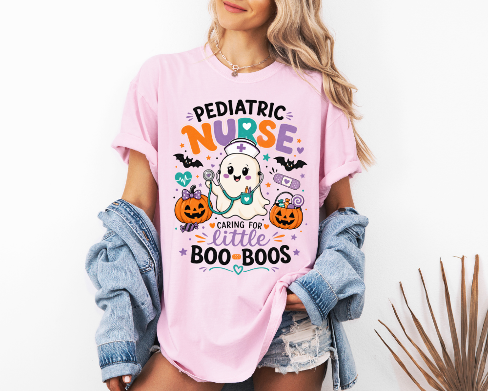 Pediatric Nurse Halloween Shirt | Little Boo-Boos Tee