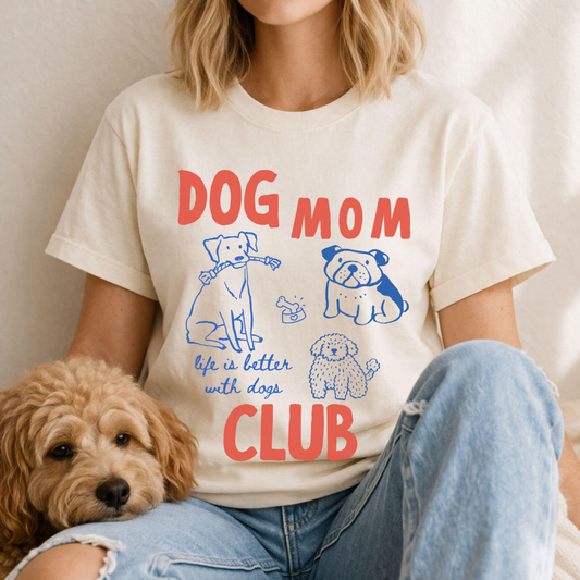 dog mom club shirt cute dog lover tee