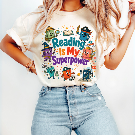 Reading Is My Superpower Shirt | Elementary Teacher Tee