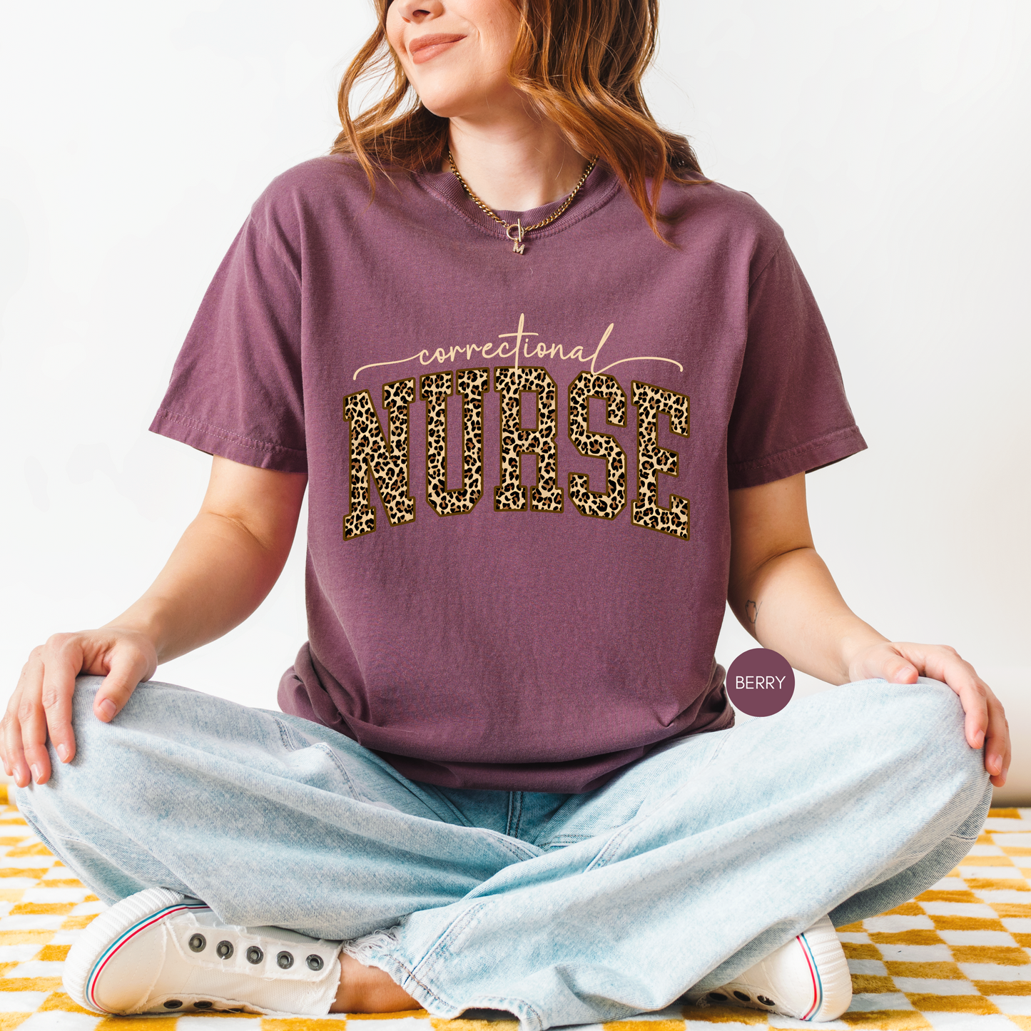 Correctional Nurse Leopard Shirt | Nurse Pride Graphic Tee