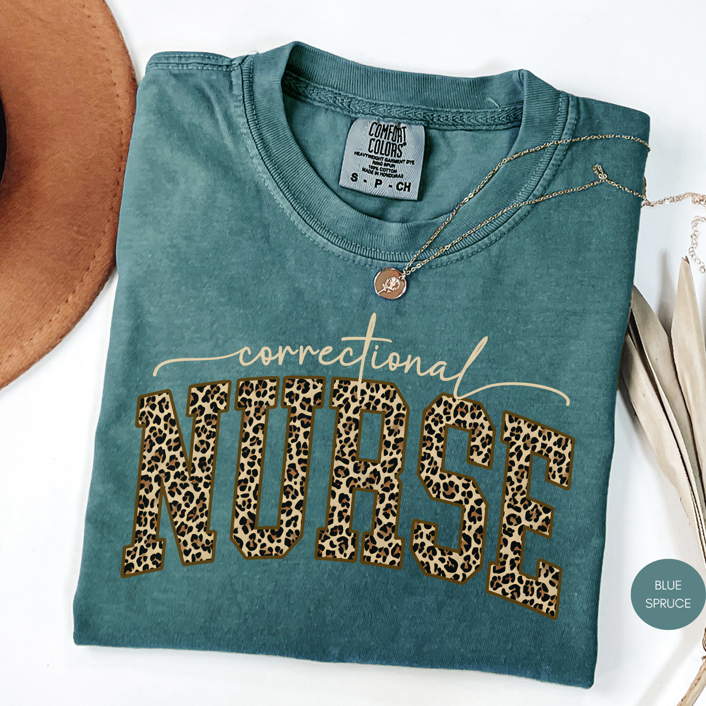 Correctional Nurse Leopard Shirt | Nurse Pride Graphic Tee