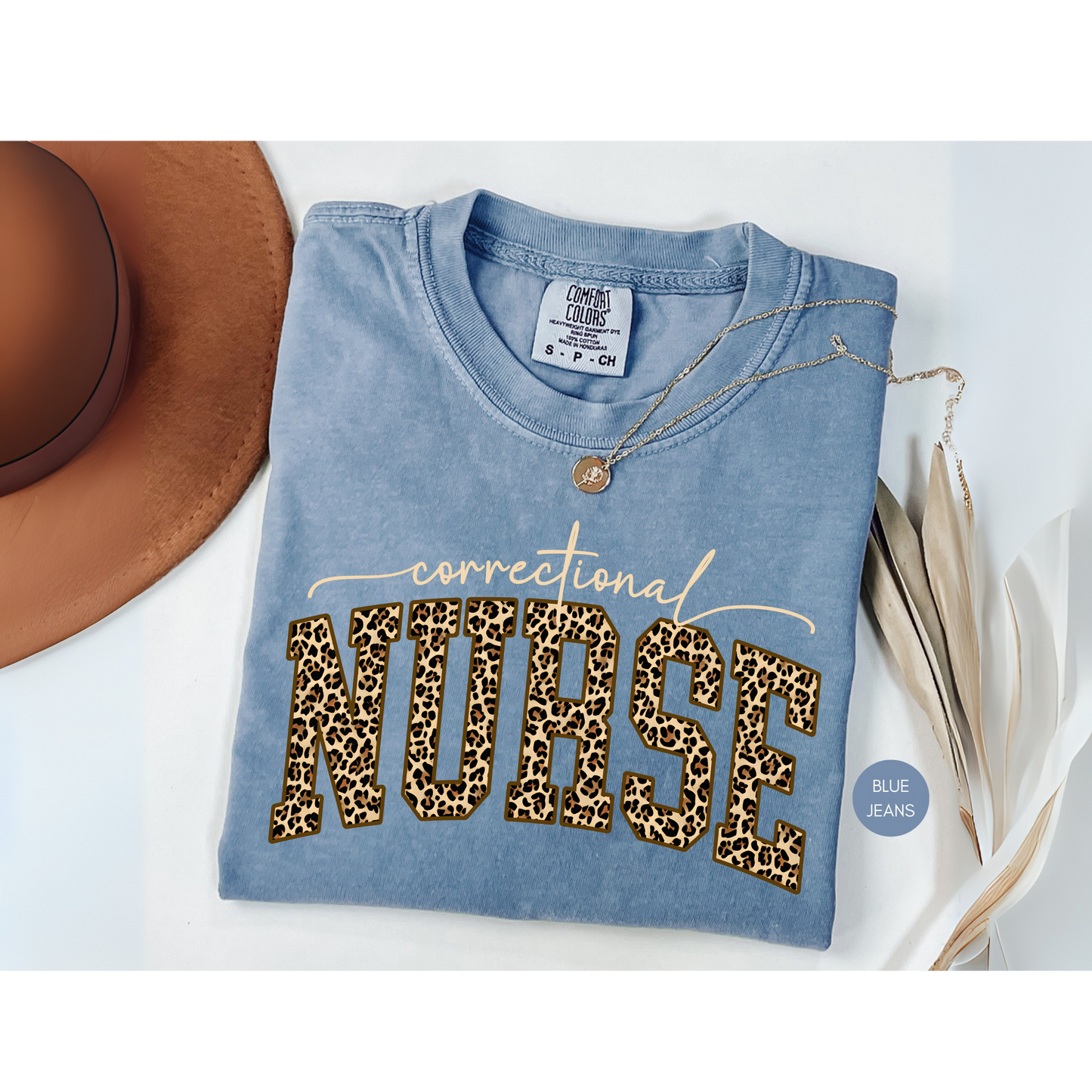 Correctional Nurse Leopard Shirt | Nurse Pride Graphic Tee