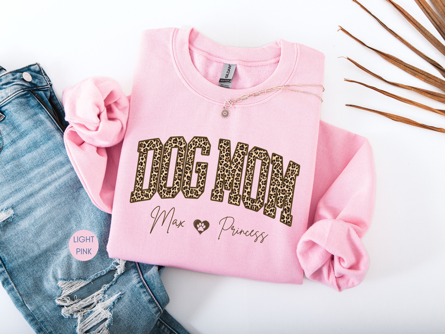 Personalized Dog Mom Sweatshirt with Dog Name | Cozy Crewneck
