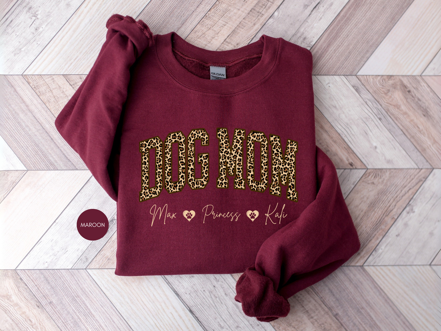 Personalized Dog Mom Sweatshirt with Dog Name | Cozy Crewneck