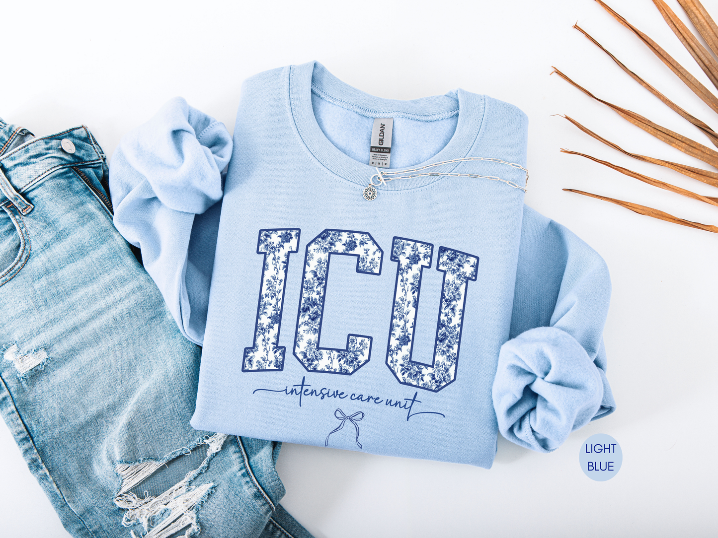 ICU Sweatshirt – Intensive Care Unit Nurse Crewneck | Healthcare Worker Gift