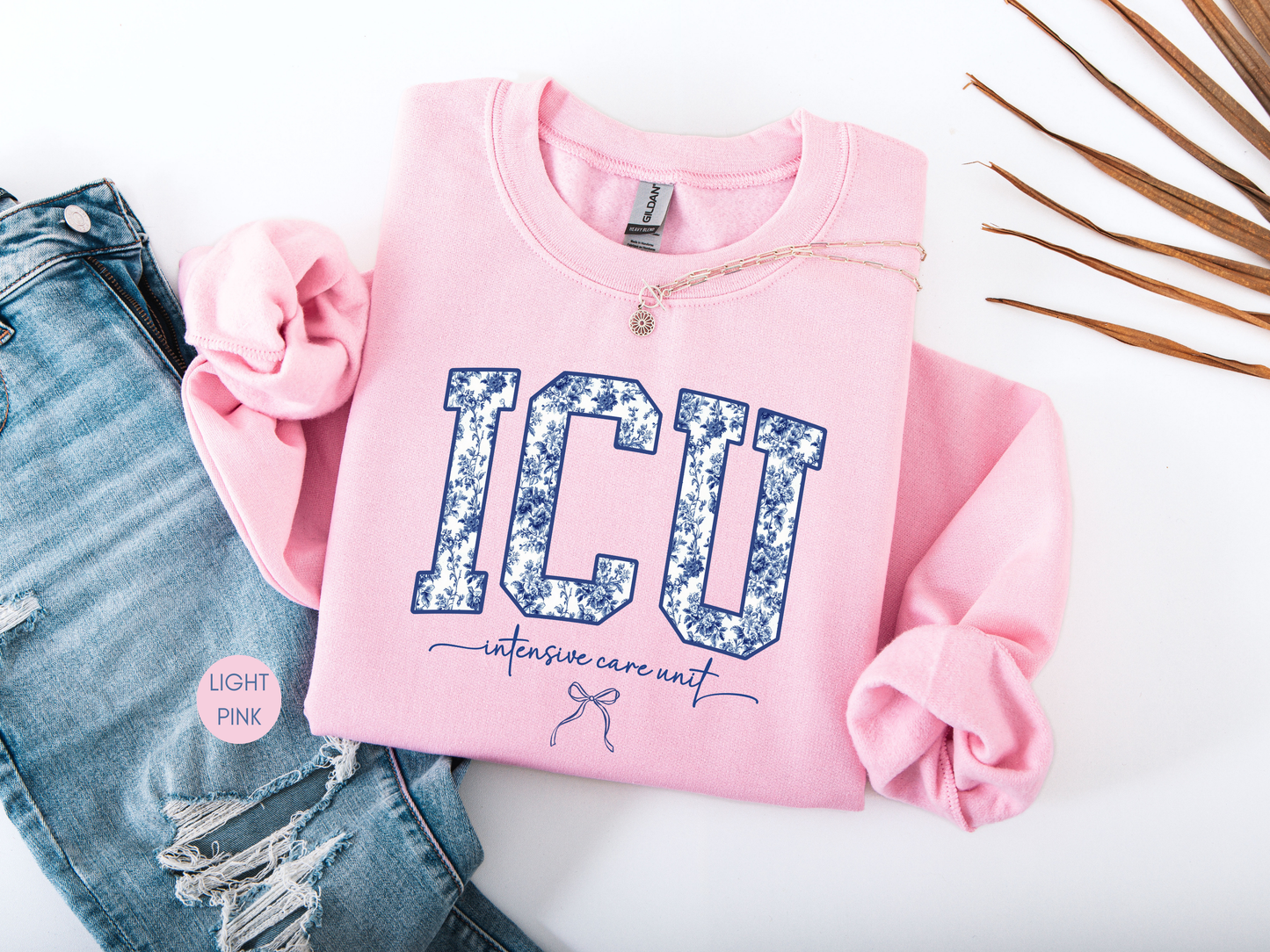 ICU Sweatshirt – Intensive Care Unit Nurse Crewneck | Healthcare Worker Gift