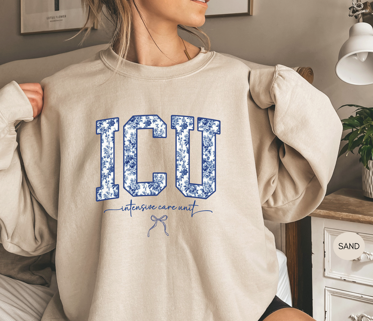 ICU Sweatshirt – Intensive Care Unit Nurse Crewneck | Healthcare Worker Gift