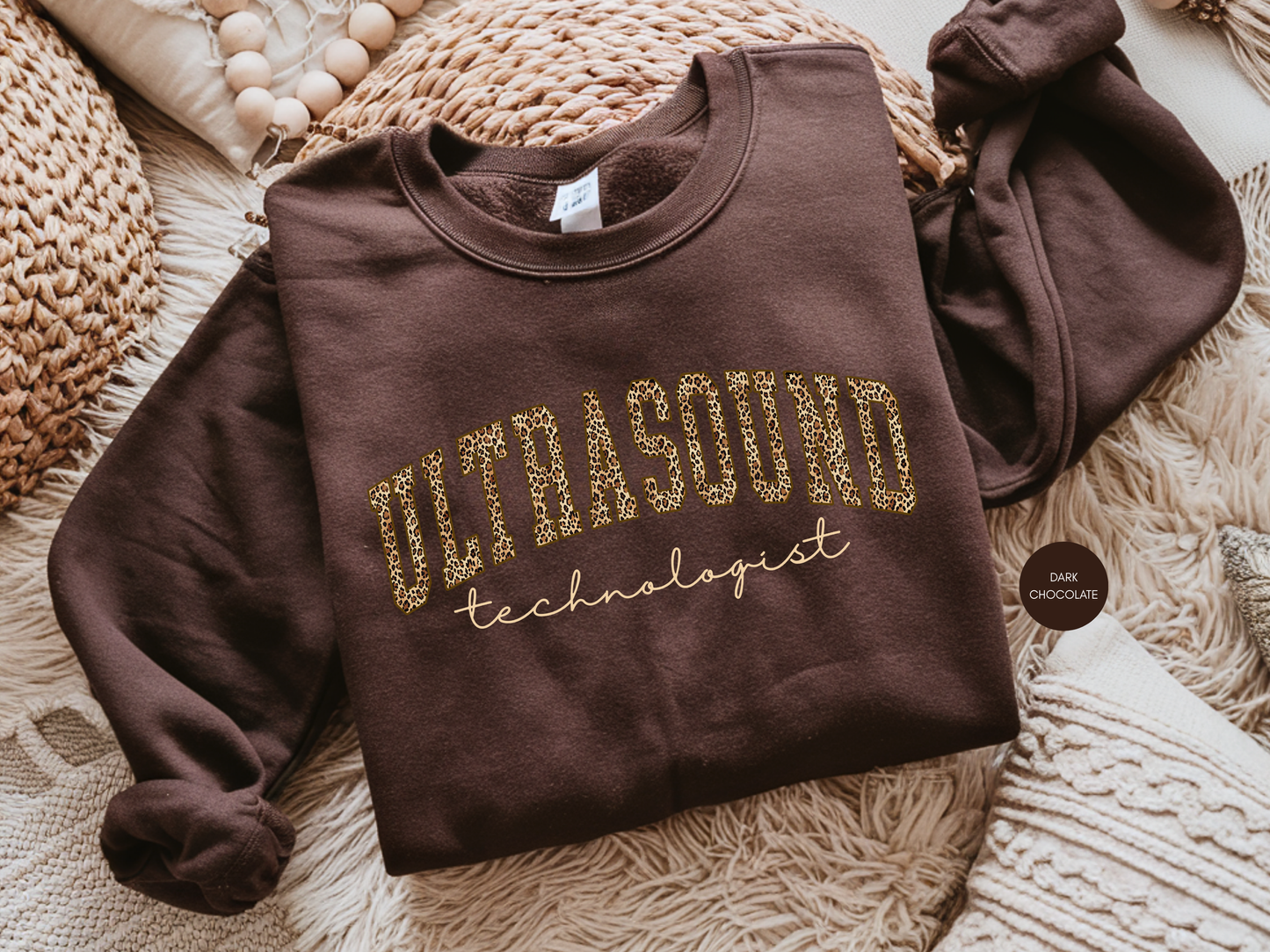 Ultrasound Technologist Leopard Sweatshirt – Sonographer Gift