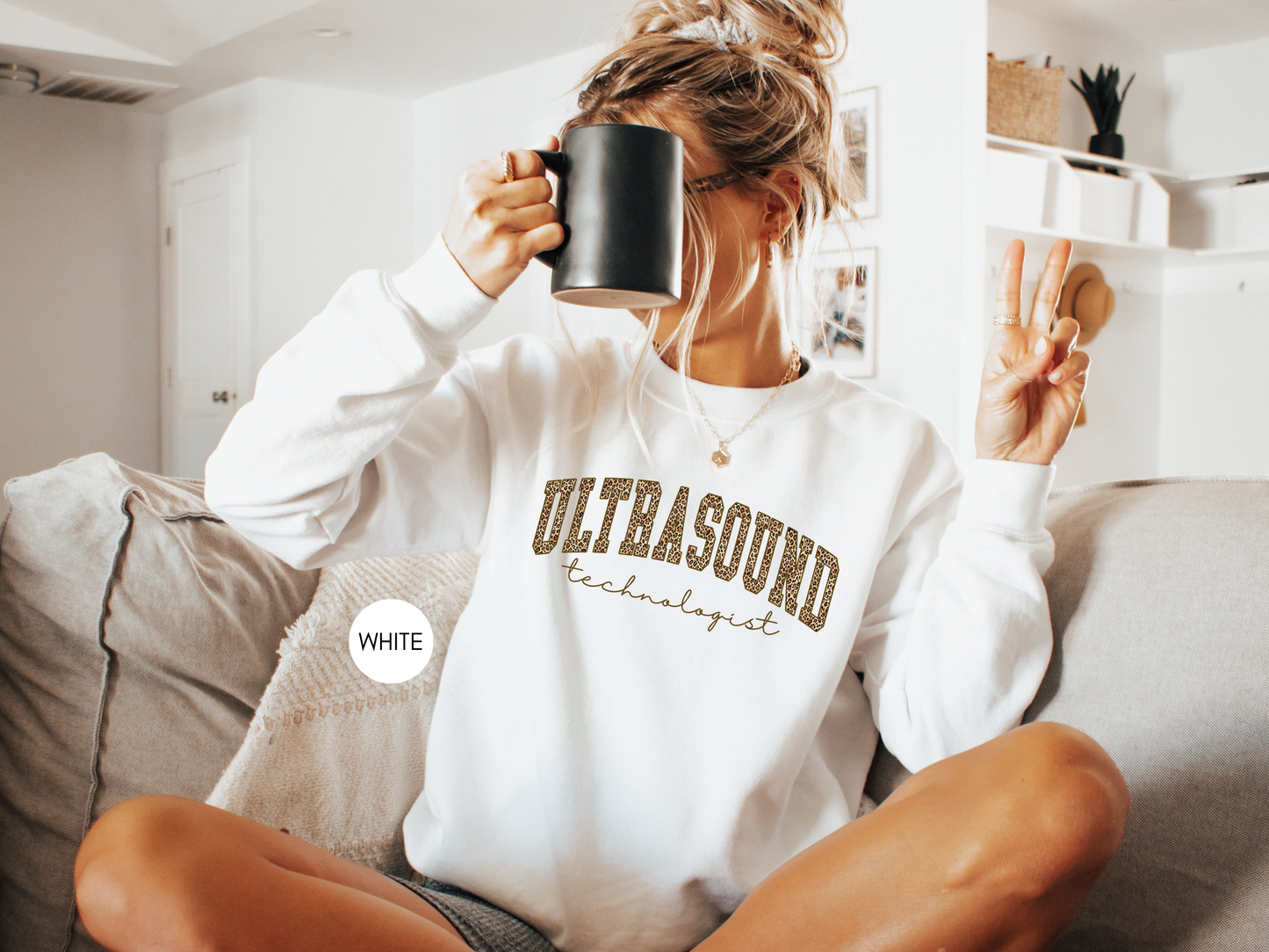 Ultrasound Technologist Leopard Sweatshirt – Sonographer Gift