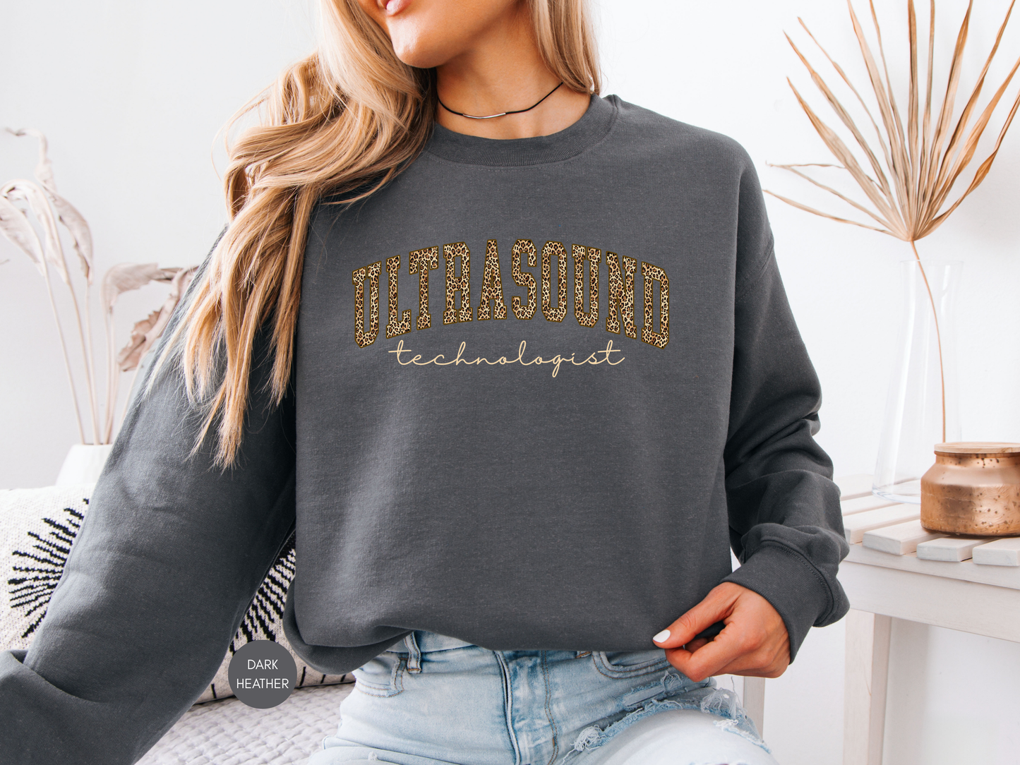 Ultrasound Technologist Leopard Sweatshirt – Sonographer Gift