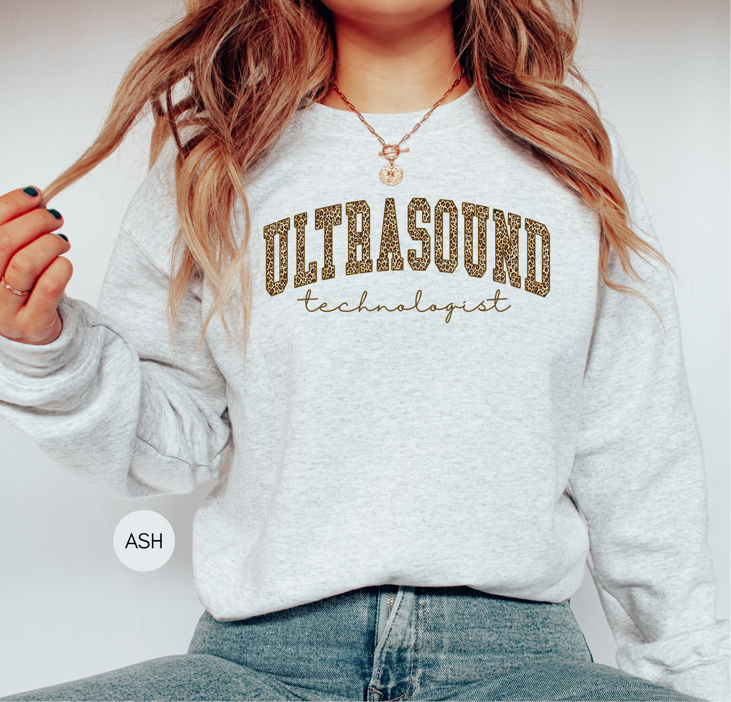 Ultrasound Technologist Leopard Sweatshirt – Sonographer Gift