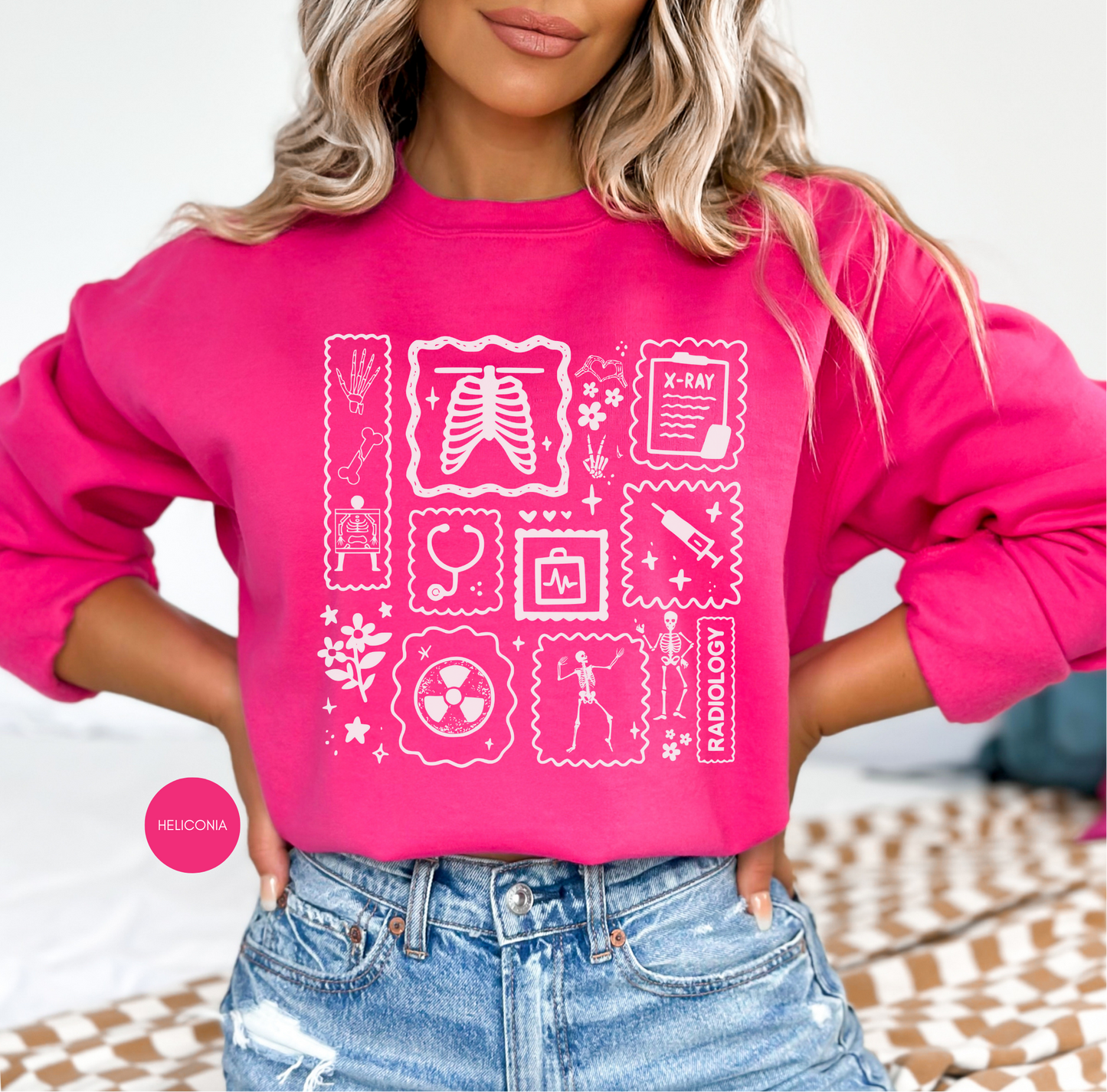 Radiology Icons Sweatshirt – Radiology Tech Crewneck