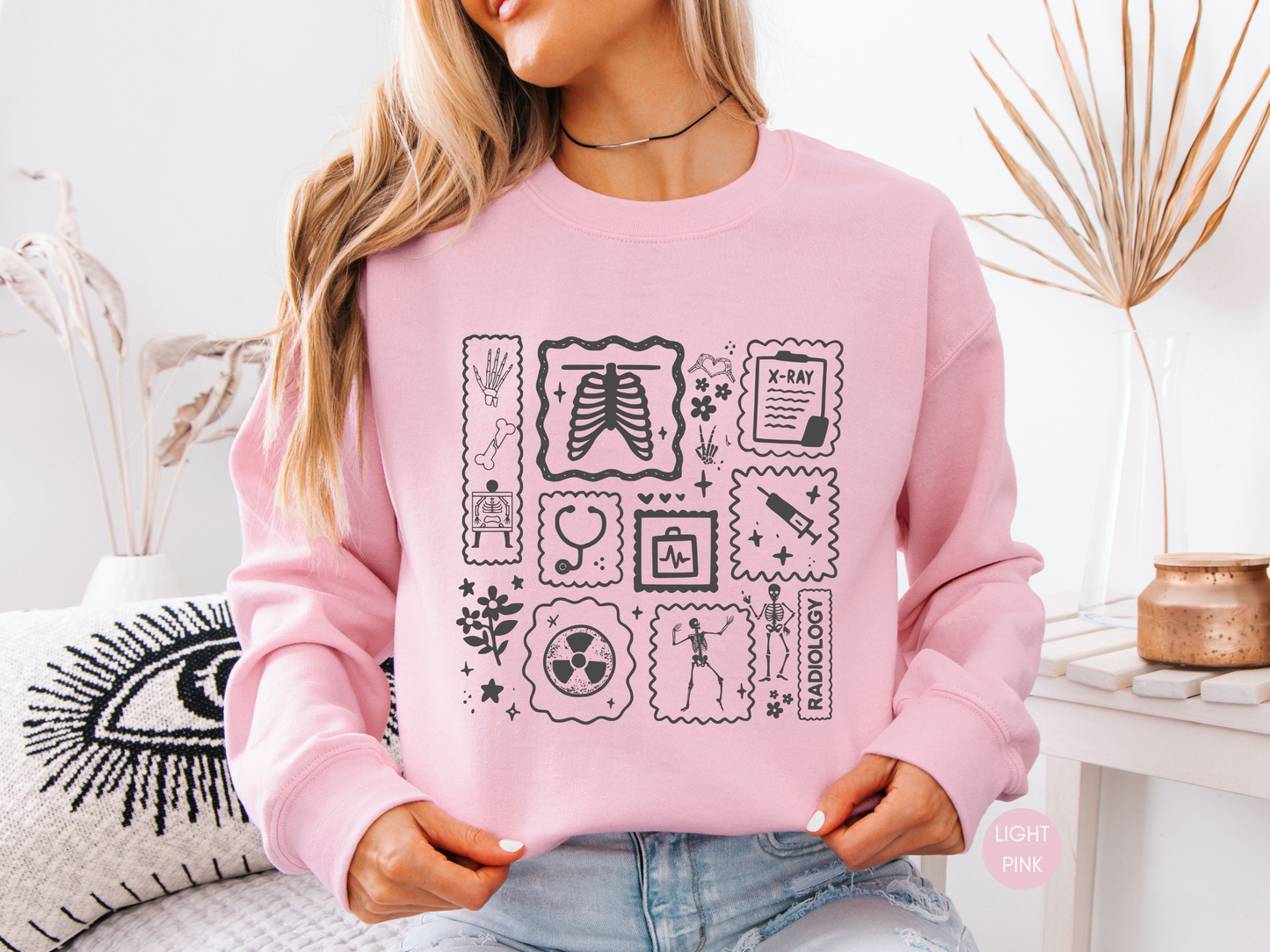 Radiology Icons Sweatshirt – Radiology Tech Crewneck