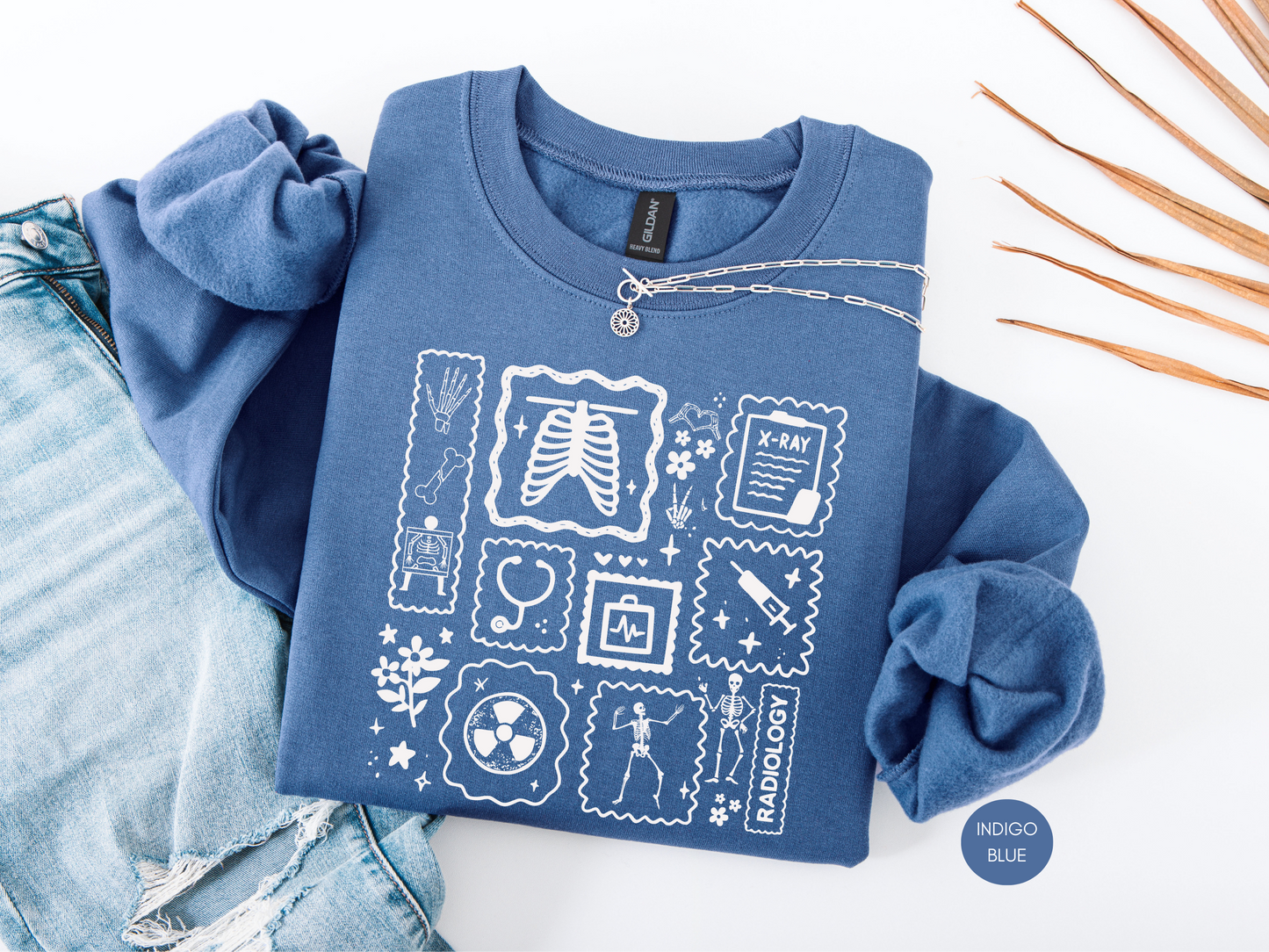 Radiology Icons Sweatshirt – Radiology Tech Crewneck