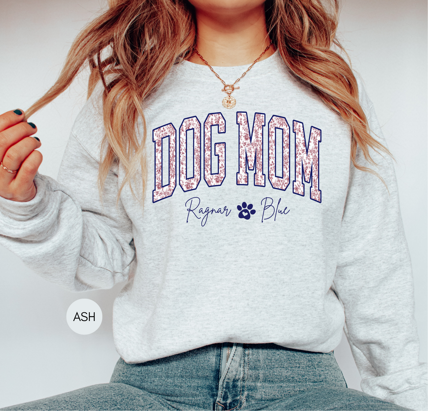 Dog Mom Personalized Sweatshirt | Custom Dog Names Gift