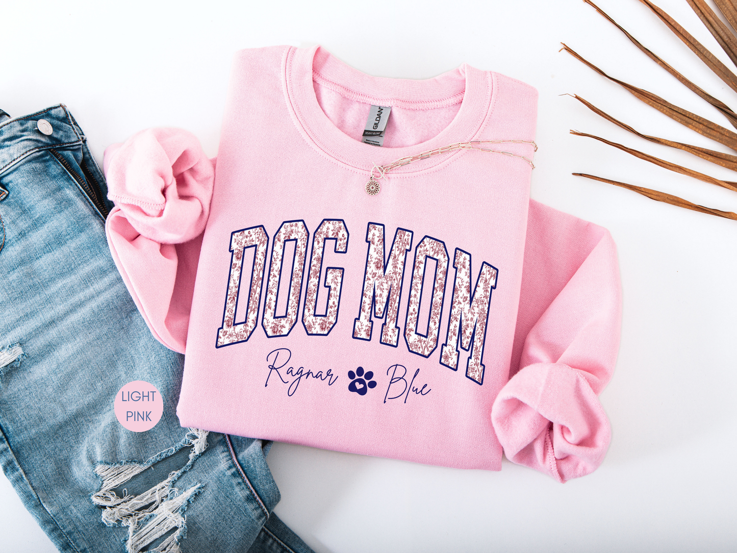 Dog Mom Personalized Sweatshirt | Custom Dog Names Gift