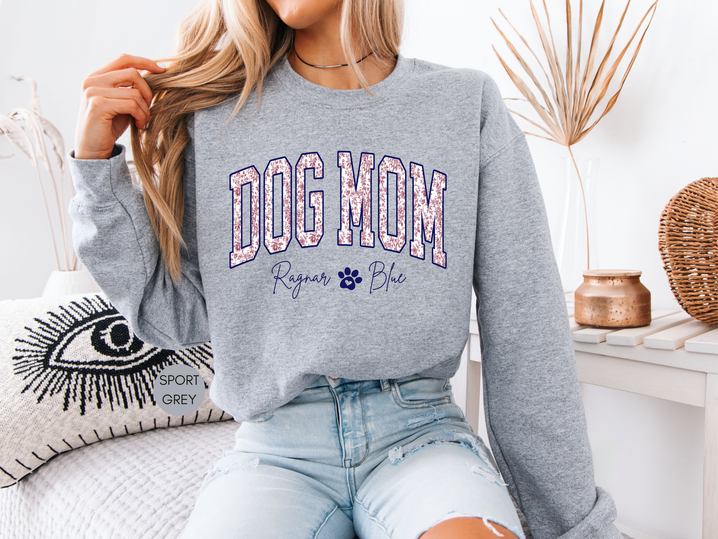 Dog Mom Personalized Sweatshirt | Custom Dog Names Gift