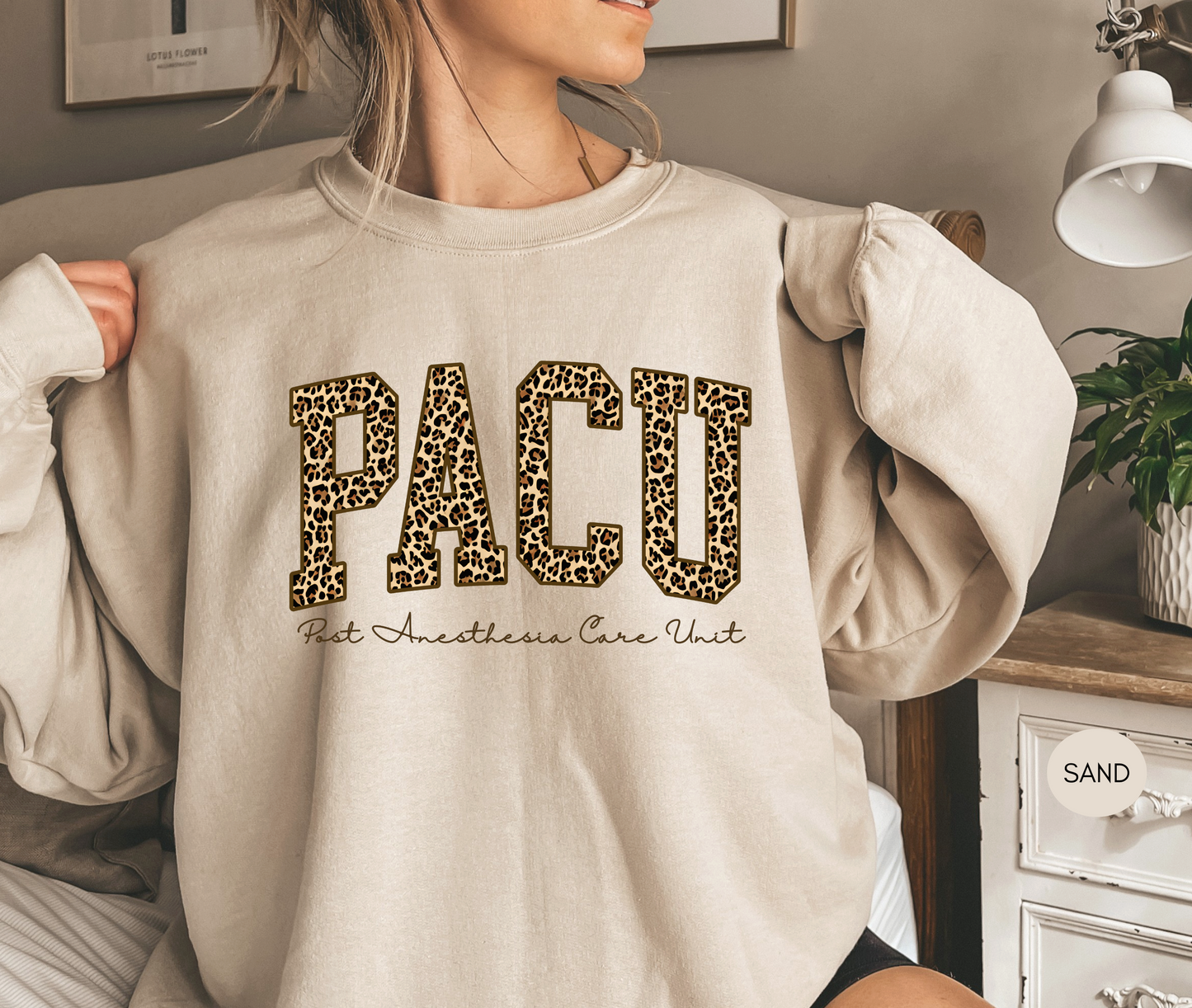 PACU Leopard Print Sweatshirt – Post Anesthesia Care Unit Nurse