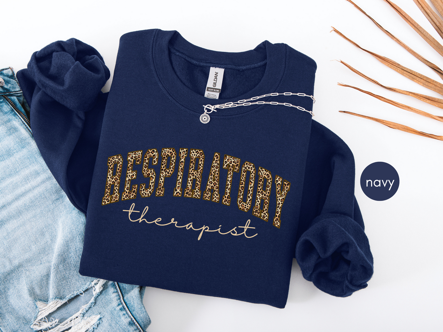 Respiratory Therapist Leopard Print Sweatshirt