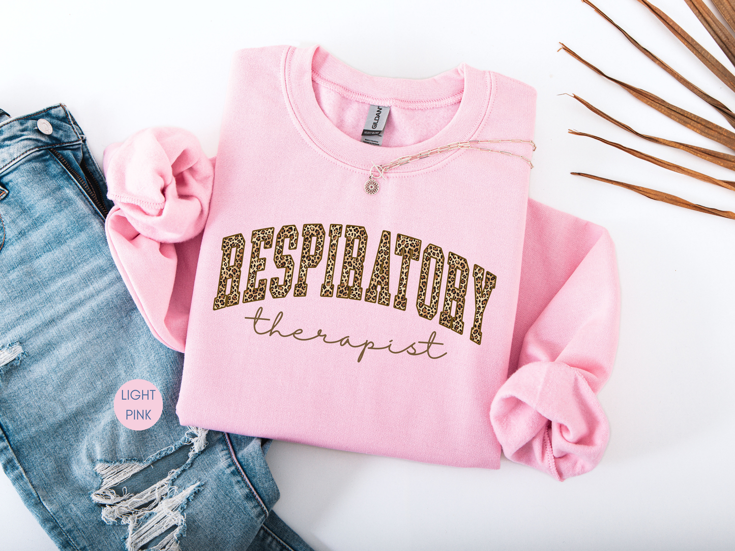 Respiratory Therapist Leopard Print Sweatshirt