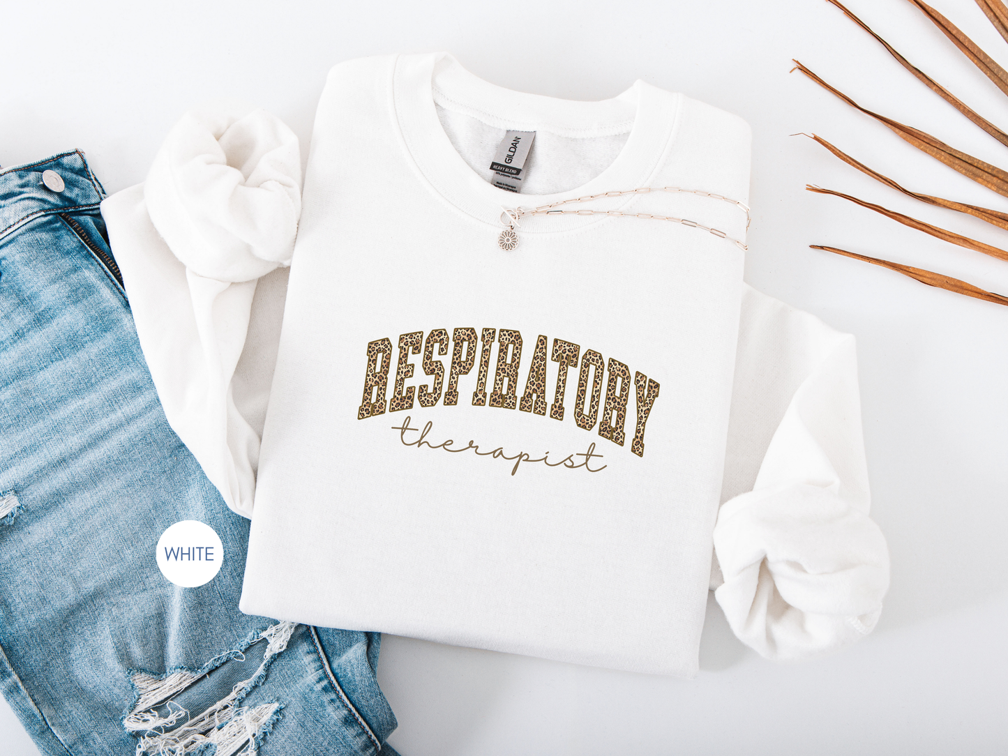 Respiratory Therapist Leopard Print Sweatshirt