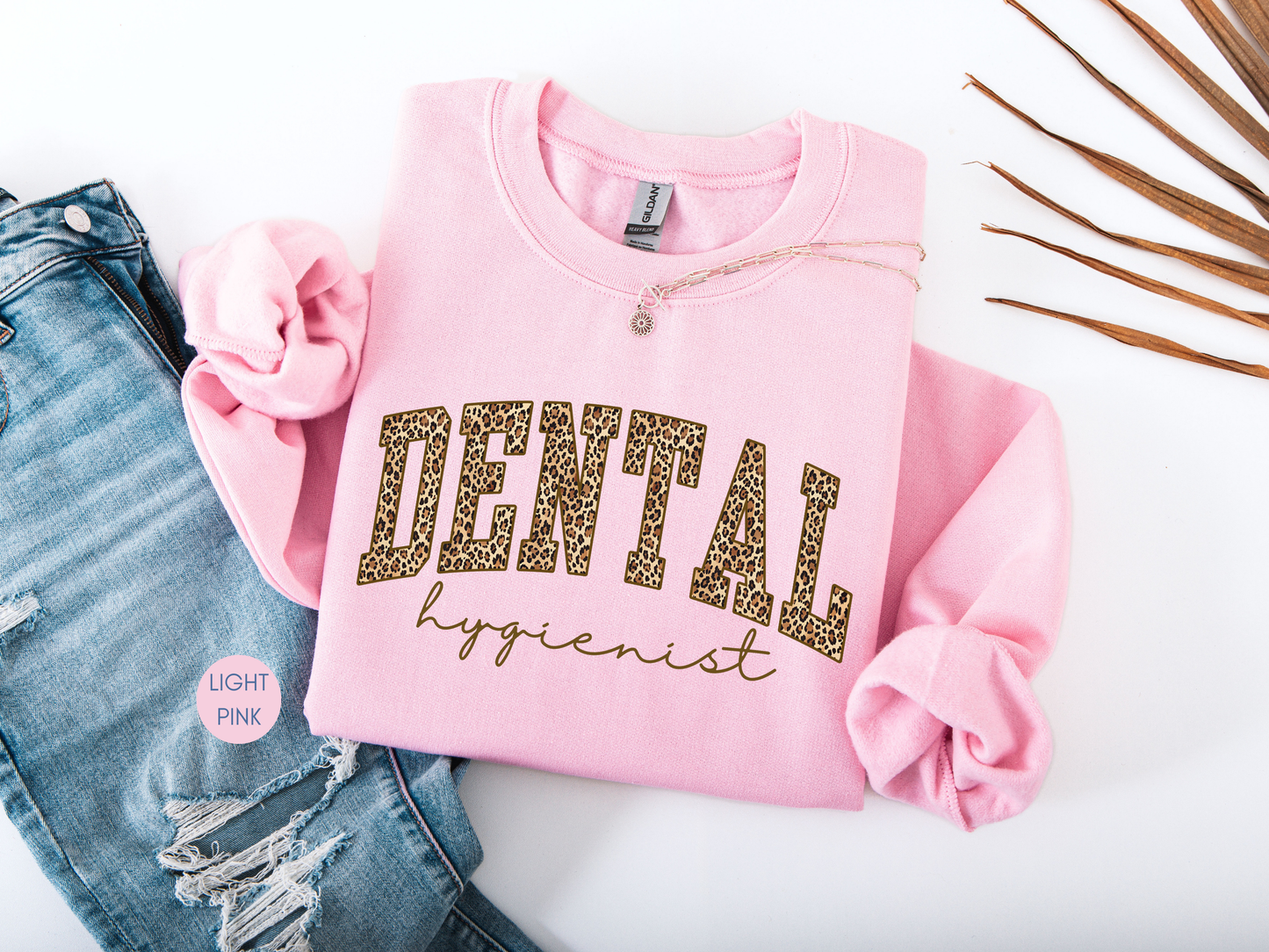 Dental Hygienist Leopard Sweatshirt – Dark Chocolate