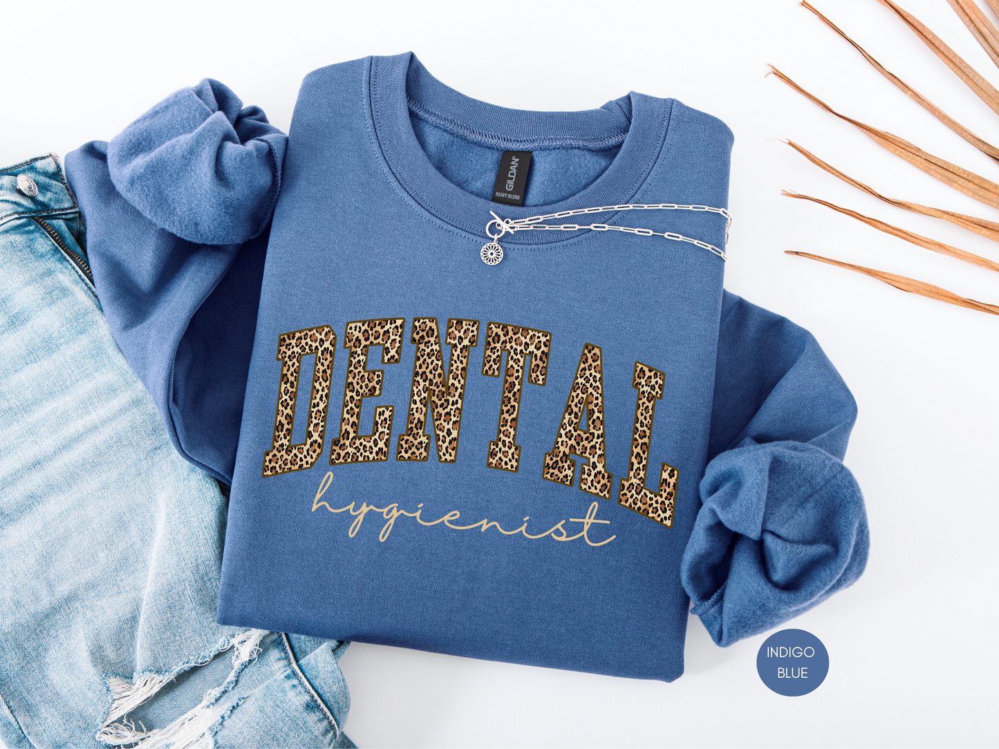 Dental Hygienist Leopard Sweatshirt – Dark Chocolate