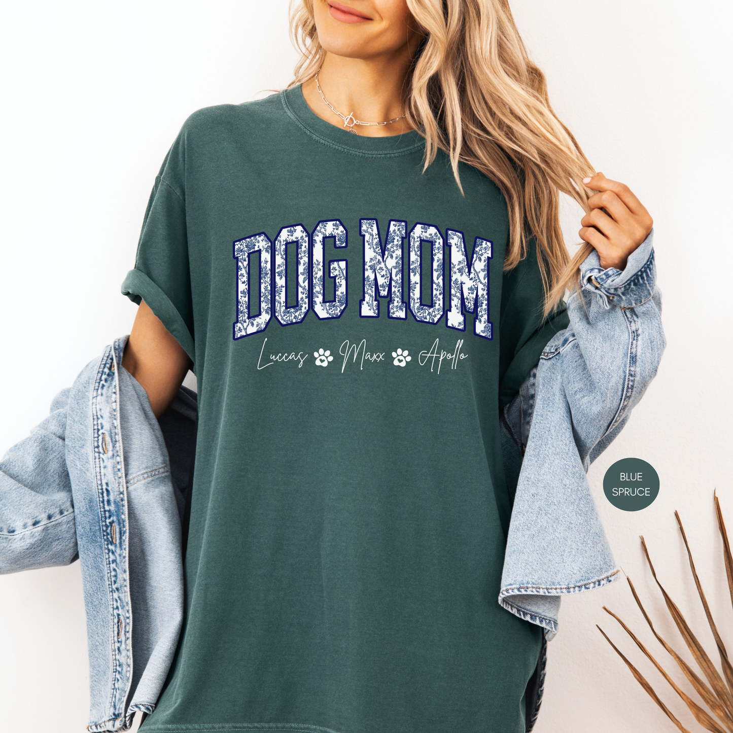 Personalized Dog Mom Shirt with Names – Custom Dog Lover Gift
