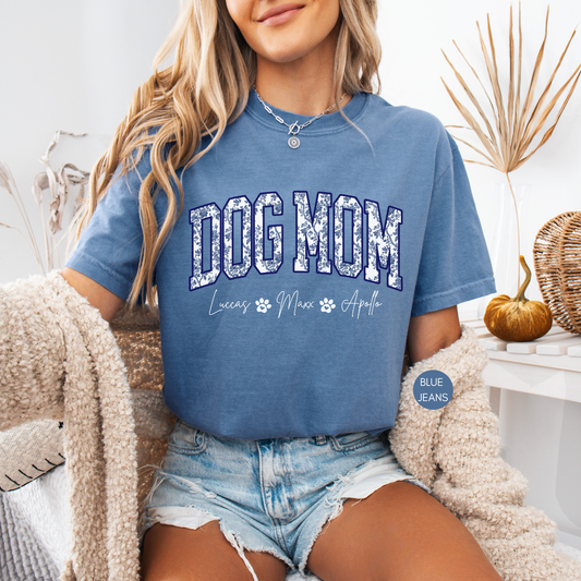 Personalized Dog Mom Shirt with Names – Custom Dog Lover Gift