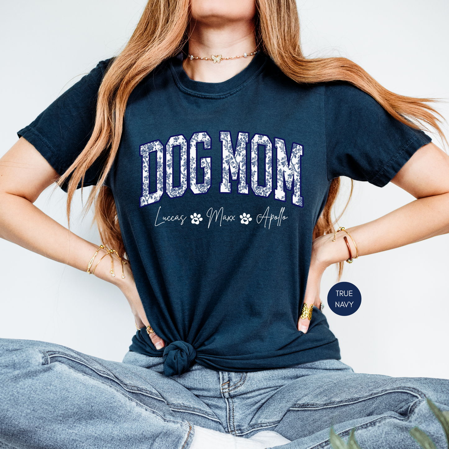 Personalized Dog Mom Shirt with Names – Custom Dog Lover Gift
