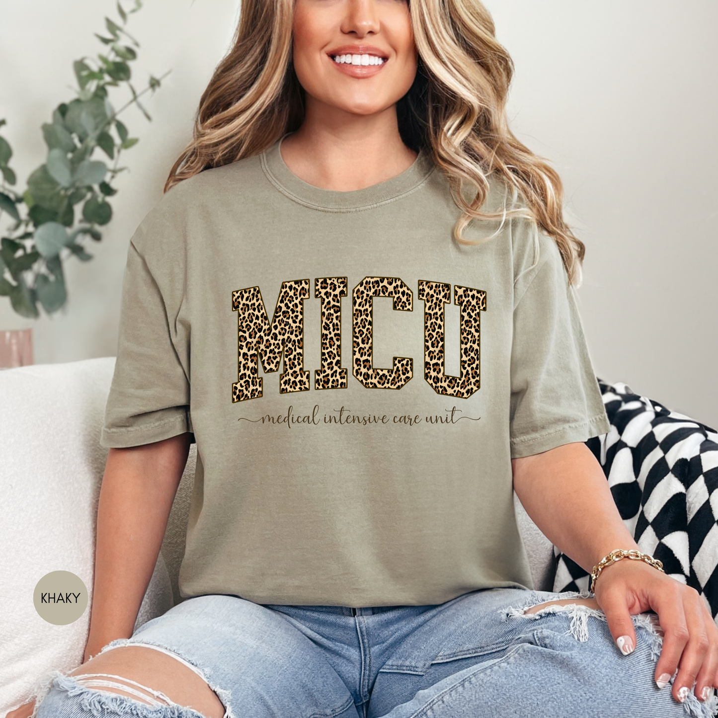 MICU Leopard Shirt – Medical Intensive Care Unit Nurse T-Shirt – ICU Nurse Gift