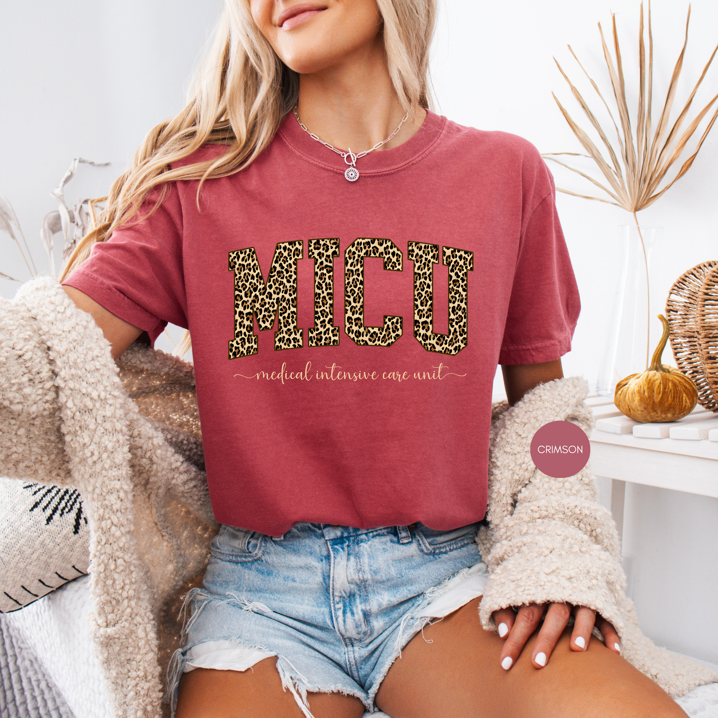 MICU Leopard Shirt – Medical Intensive Care Unit Nurse T-Shirt – ICU Nurse Gift