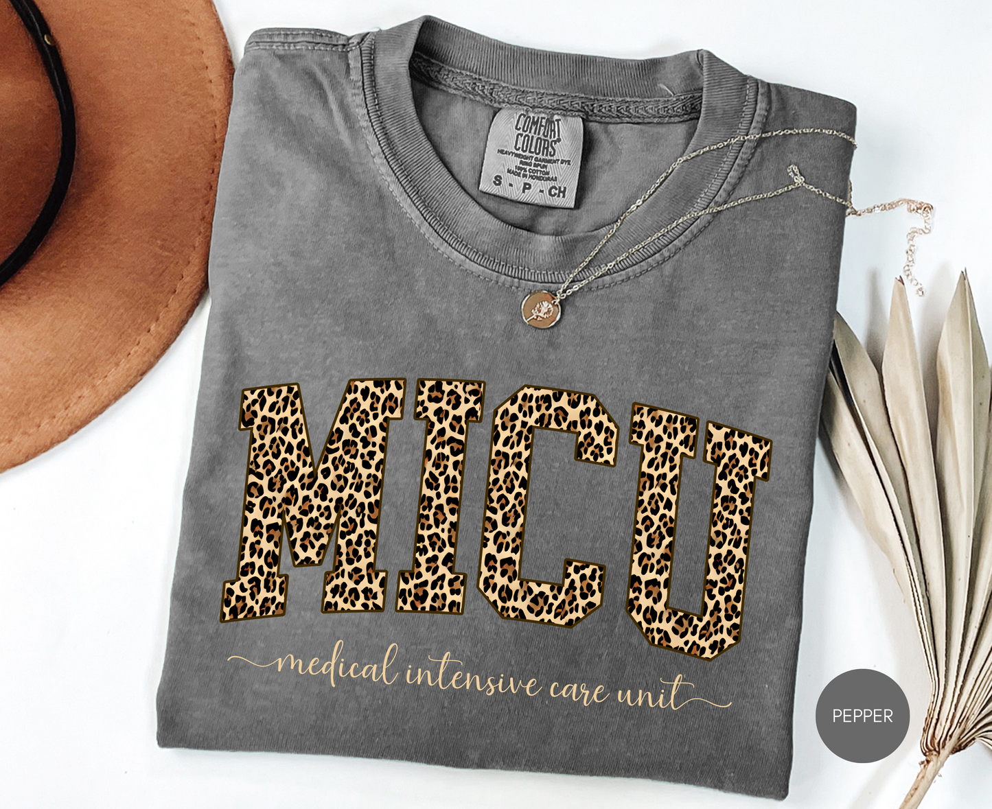 MICU Leopard Shirt – Medical Intensive Care Unit Nurse T-Shirt – ICU Nurse Gift