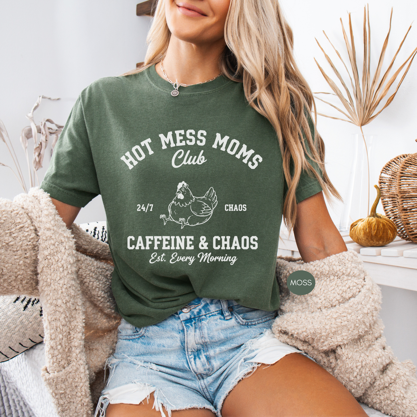 Hot Mess Moms Club Shirt – Caffeine & Chaos