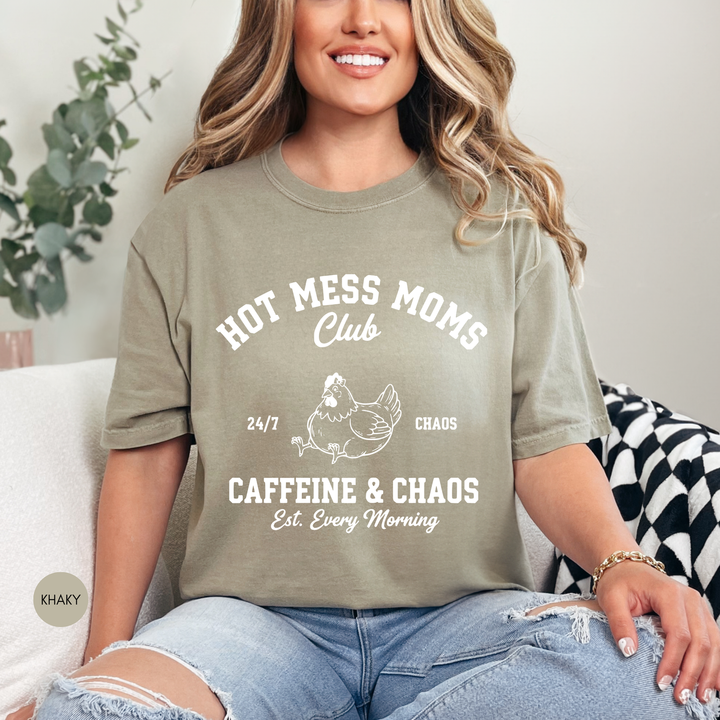 Hot Mess Moms Club Shirt – Caffeine & Chaos