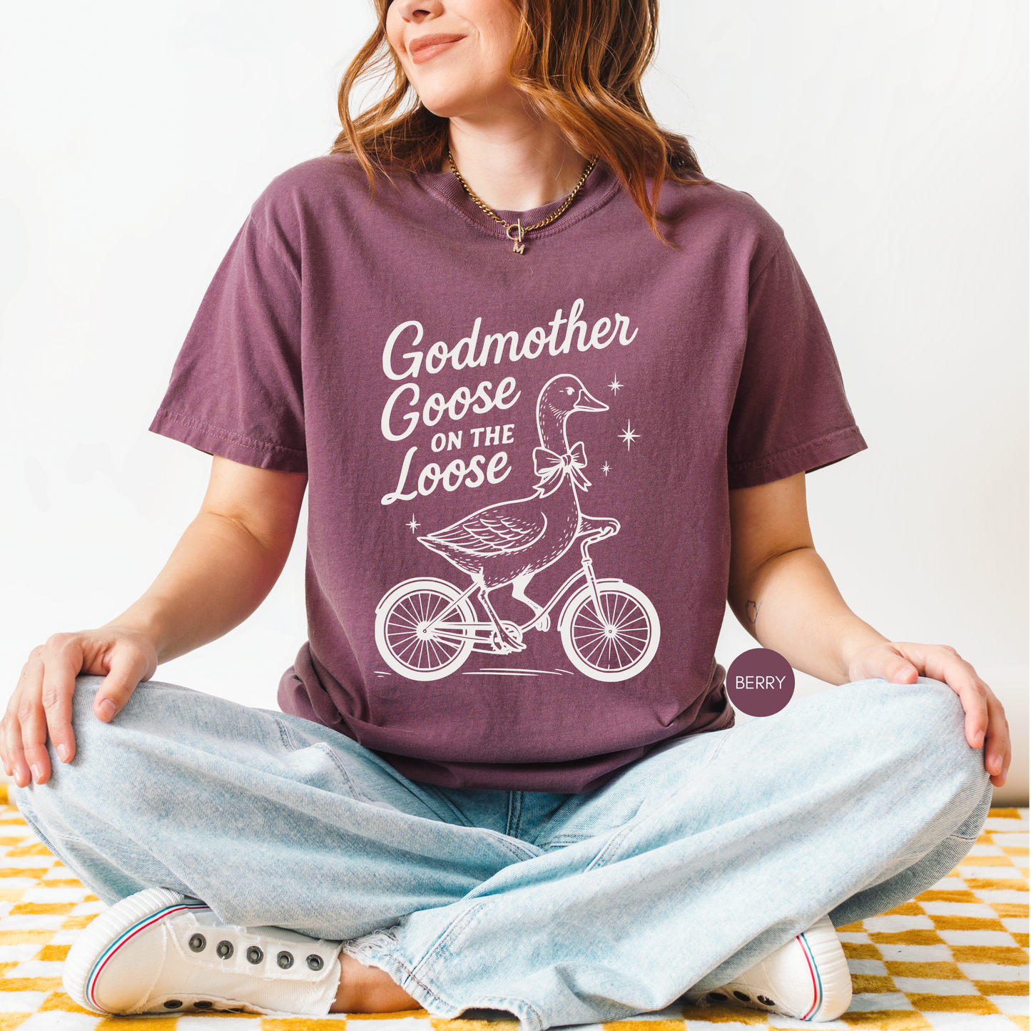 Godmother Goose Shirt – Cute Godmother Gift for Baby Shower or Baptism