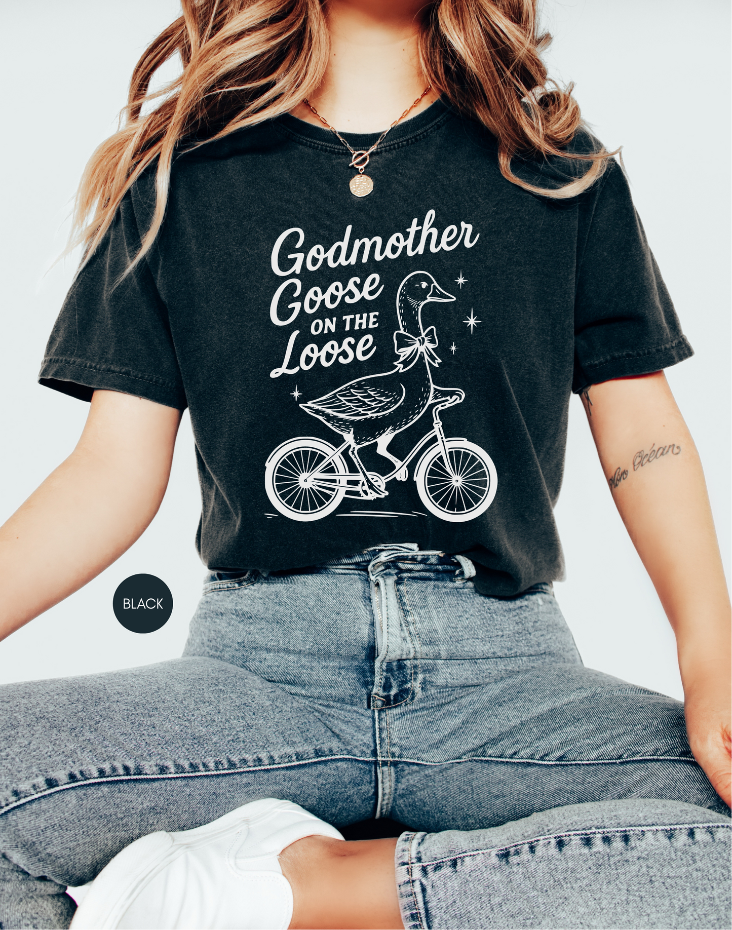 Godmother Goose Shirt – Cute Godmother Gift for Baby Shower or Baptism