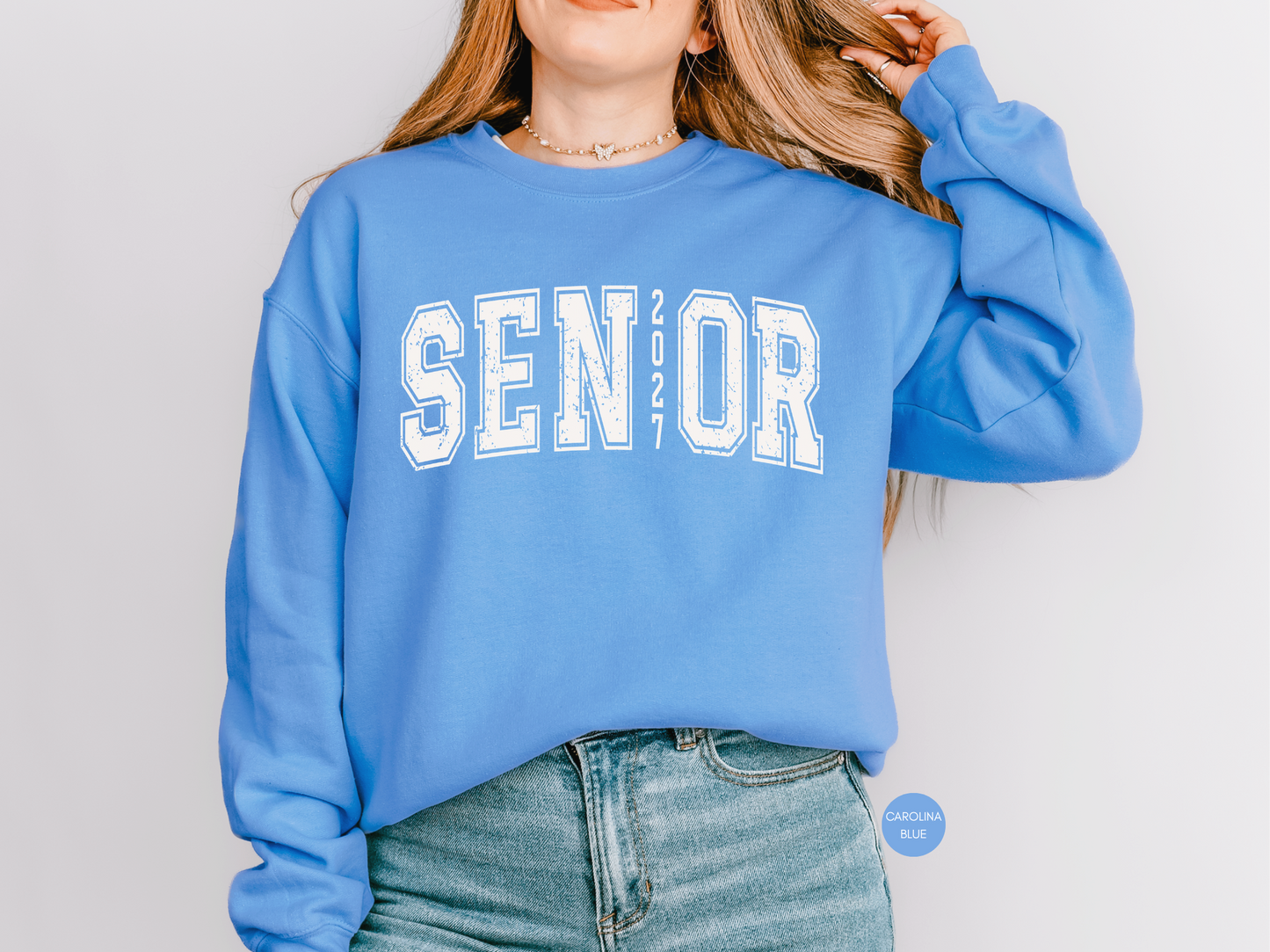 Senior 2027 Vintage Collegiate Sweatshirt | Class of 2027 Crewneck