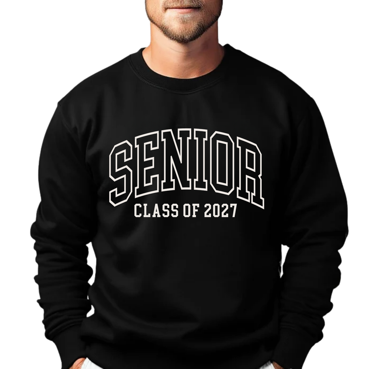 Senior Class of 2027 Sweatshirt | Varsity Graduation Crewneck | Cozy Senior Year Sweatshirt