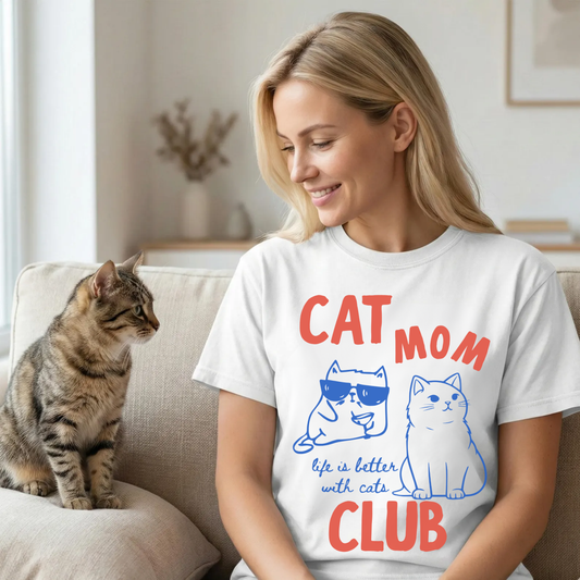 Cat Mom Shirt – Cute Gift for Cat Lovers 😻