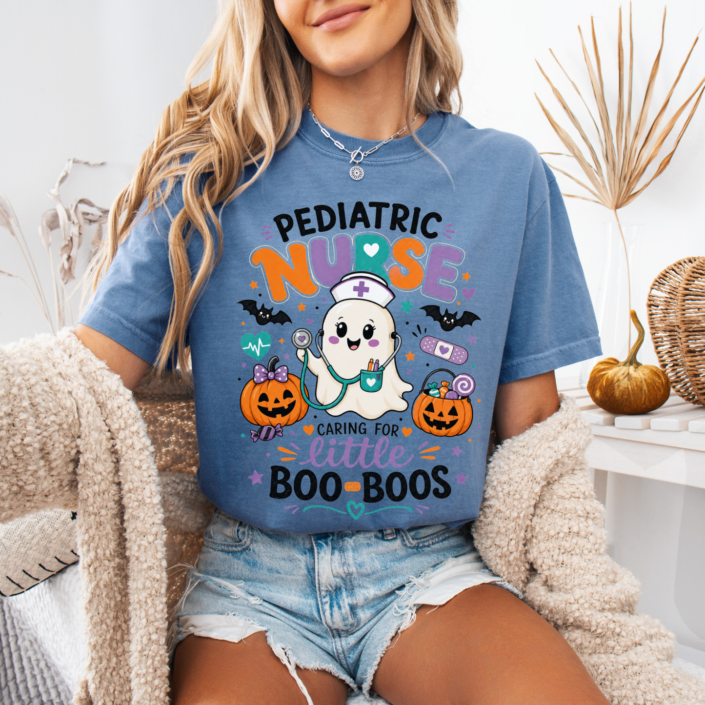 Pediatric Nurse Halloween Shirt | Little Boo-Boos Tee