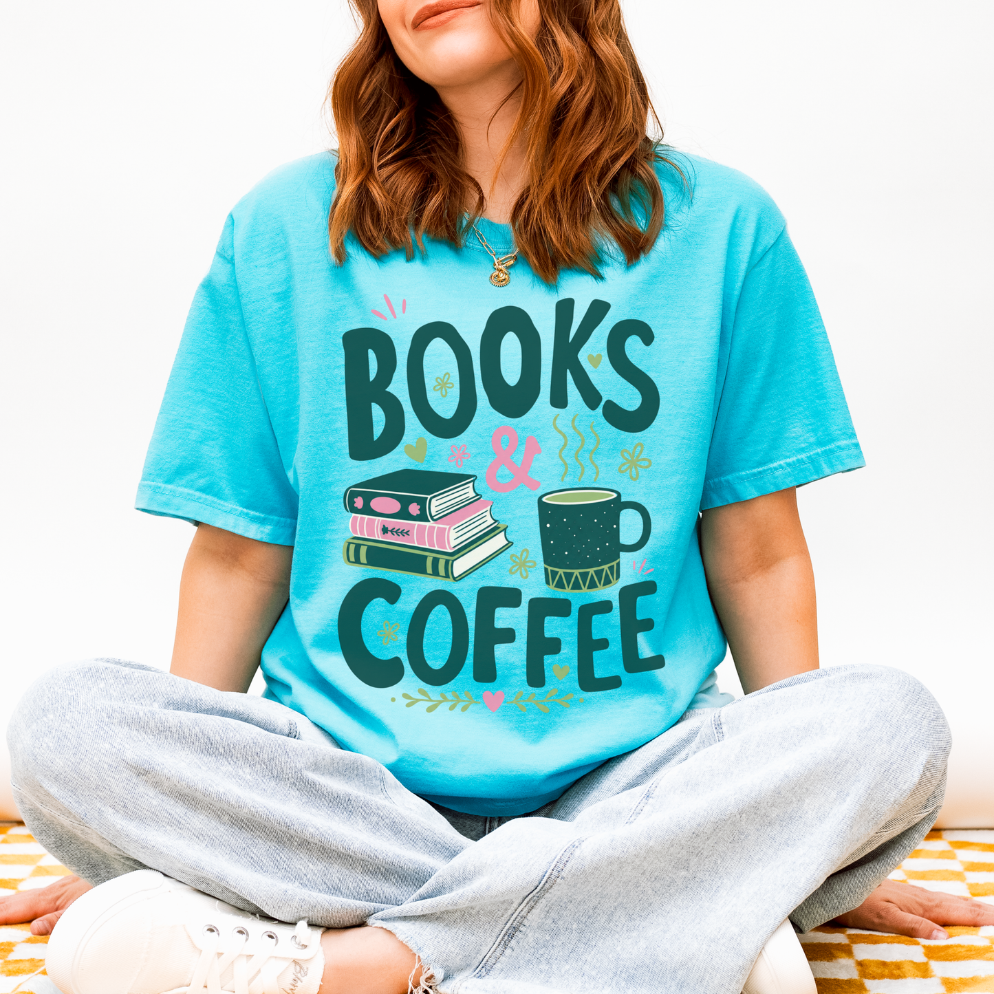 Books & Coffee Shirt | Cozy Book Lover Graphic Tee