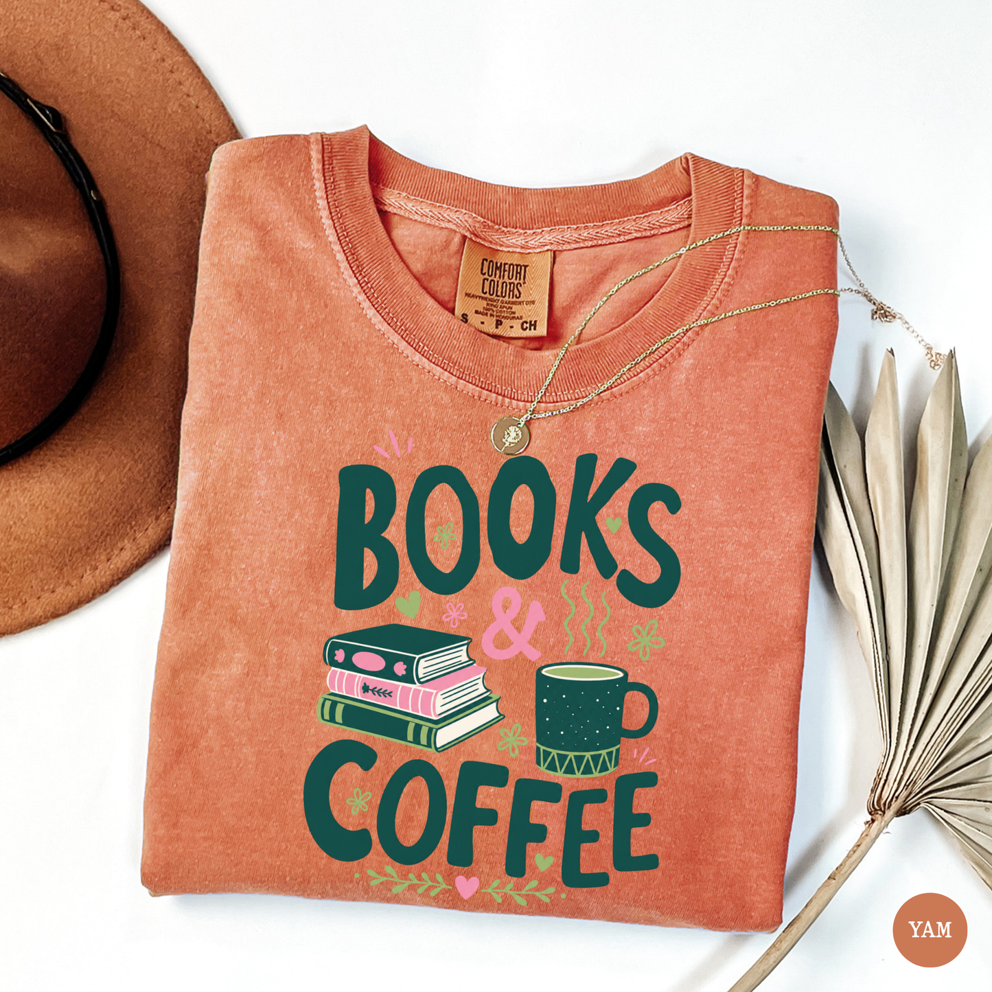 Books & Coffee Shirt | Cozy Book Lover Graphic Tee