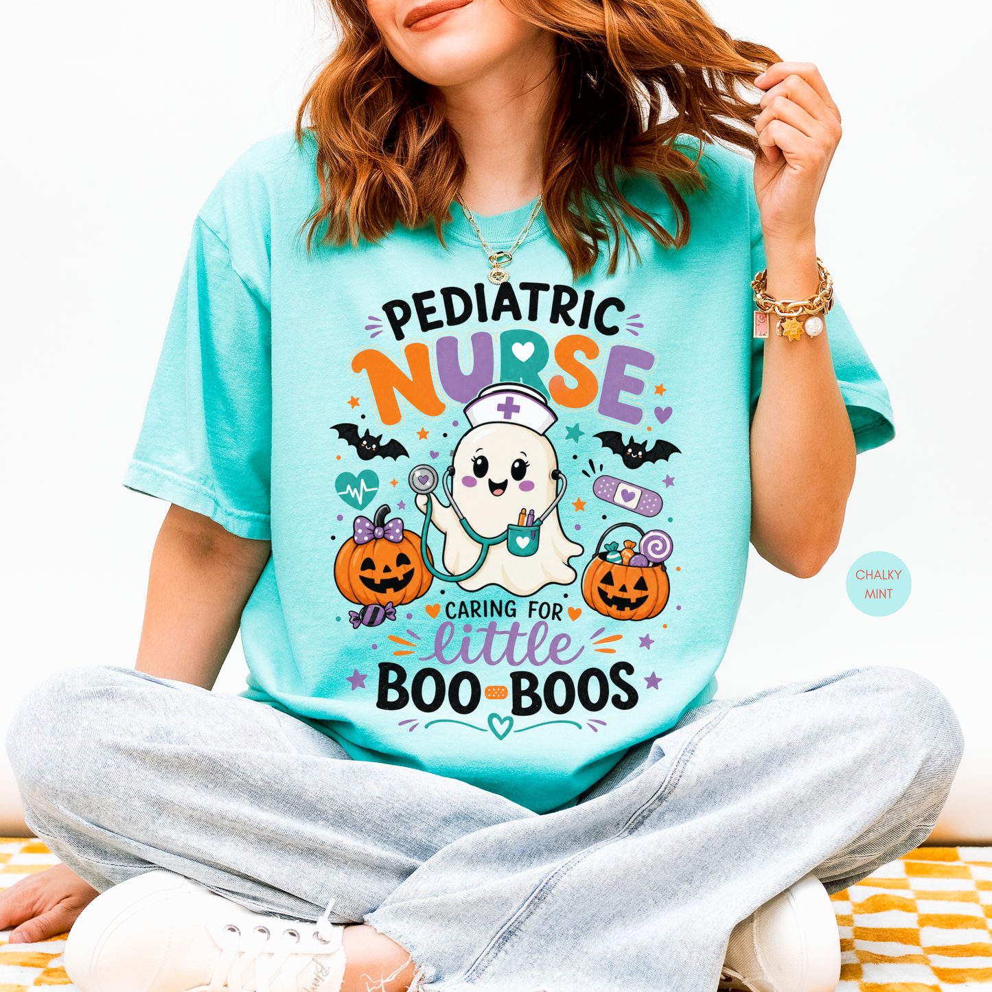 Pediatric Nurse Halloween Shirt | Little Boo-Boos Tee