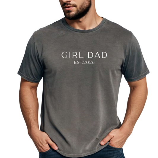 Girl Dad Shirt Father's Day Gift Comfort Colors Tee