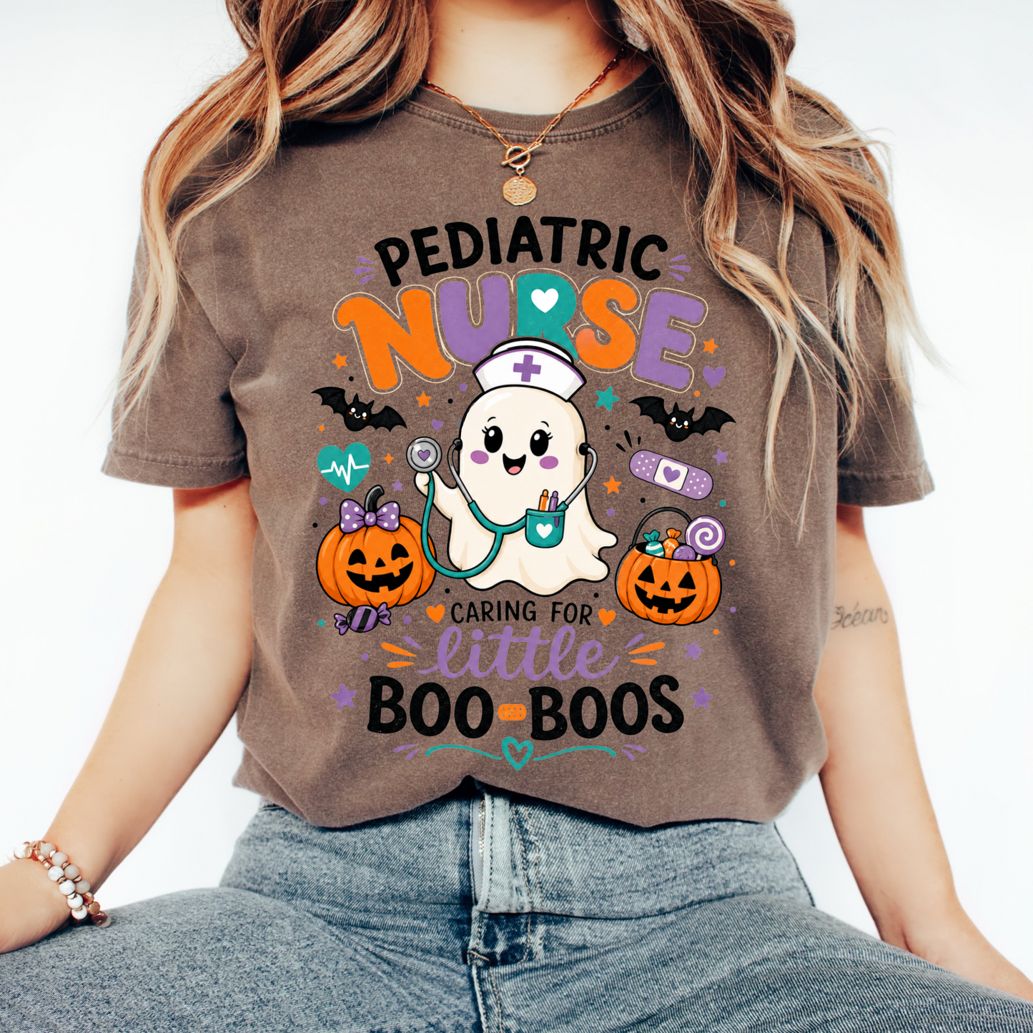 Pediatric Nurse Halloween Shirt | Little Boo-Boos Tee