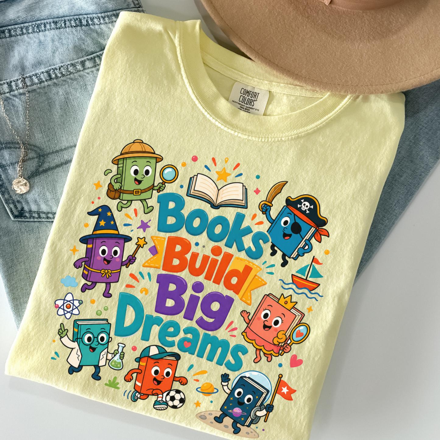 Books Build Big Dreams Shirt | Elementary Teacher Tee