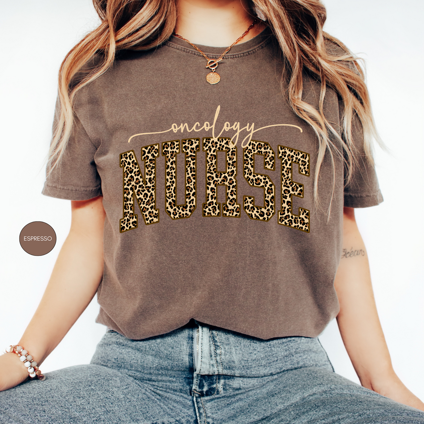 Oncology Nurse Shirt | Leopard Print RN Gift for Nurses